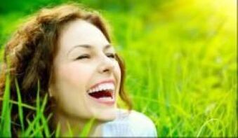 A woman after treatment for helminths